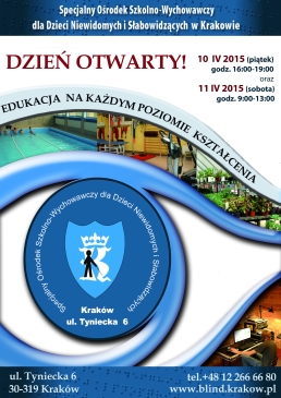 Plakat informujący o Dniu Otwartym